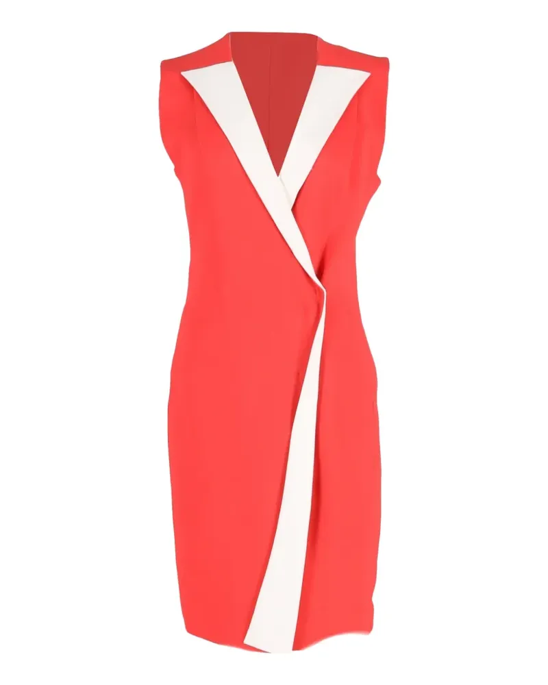 EMILIA WICKSTEAD V-neck mini dress - Rot Rot