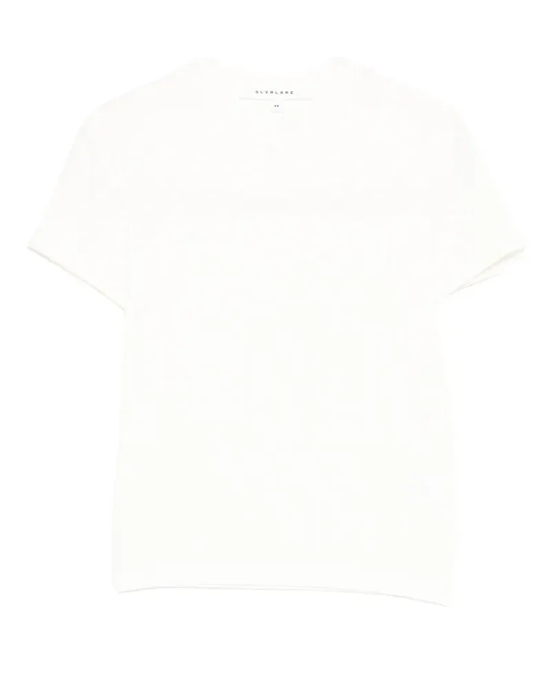 SLVRLAKE T-Shirt mit Rundhalsausschnitt - Weiß Weiß