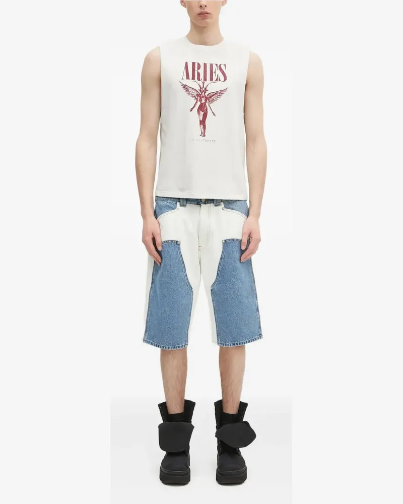 Aries T-Shirt mit Print - Weiß Weiß