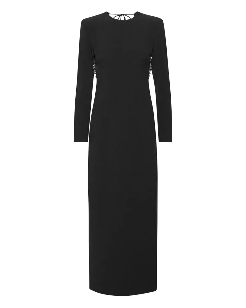 ROTATE Birger Christensen Rückenfreies Maxikleid - Schwarz Schwarz