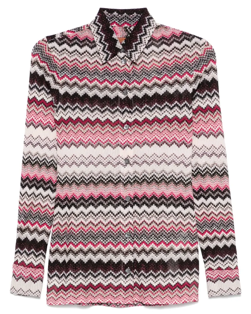 Missoni Hemd mit Zickzackmuster - Schwarz Schwarz