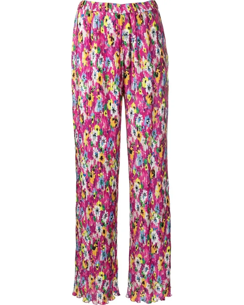 MSGM Hose mit blumigem Print - Rosa Rosa