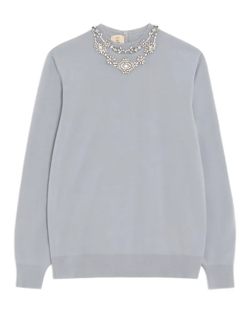Valentino Garavani embroidered wool sweater - Grau Grau
