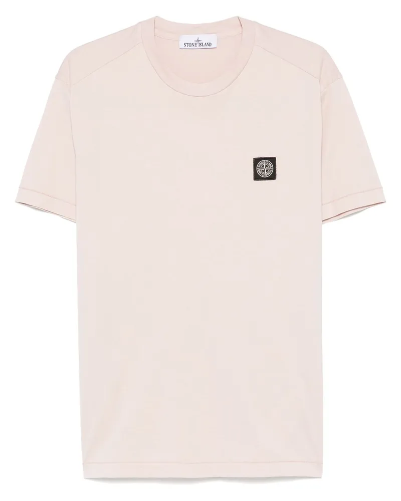 Stone Island T-Shirt mit Kompass - Rosa Rosa