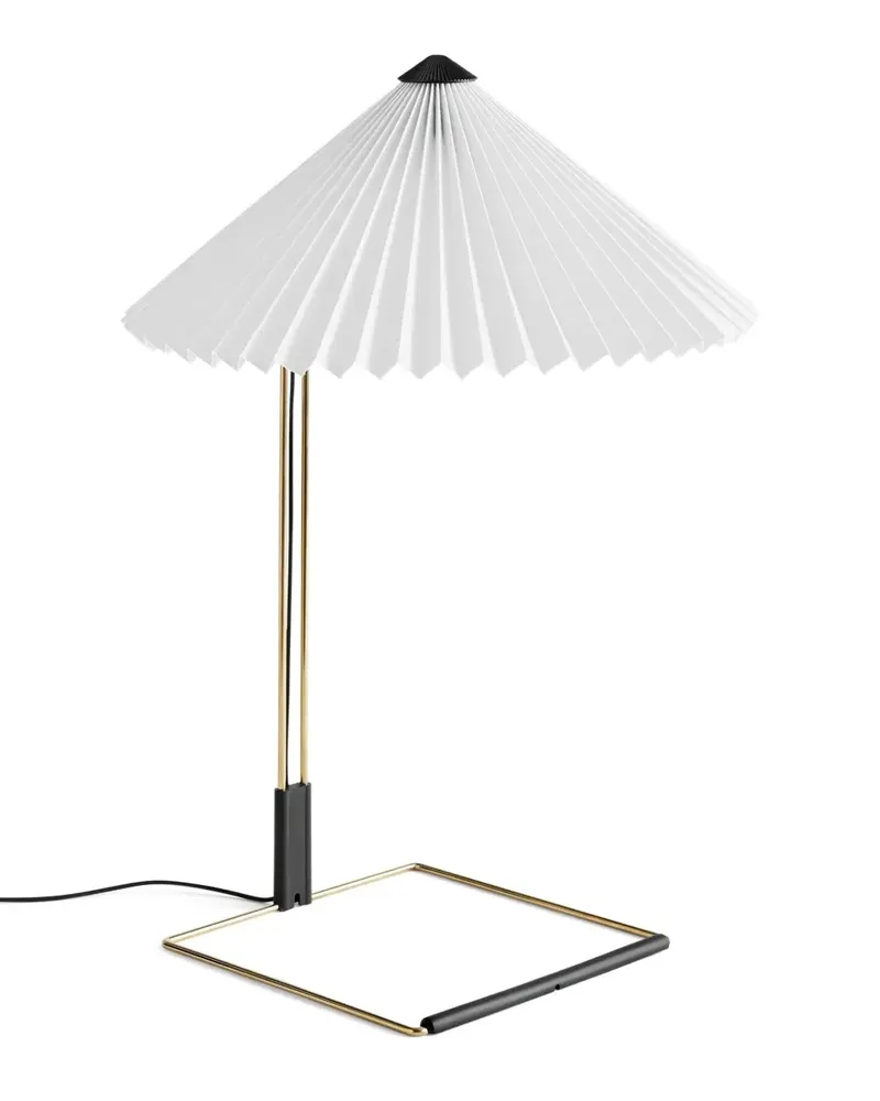 Hay Matin Tischlampe mit Falten (52cm) - Weiß Weiß