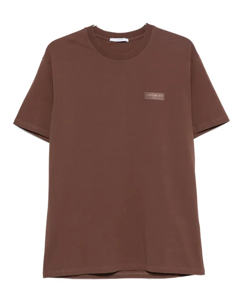 Givenchy logo-patch T-shirt - Braun Braun