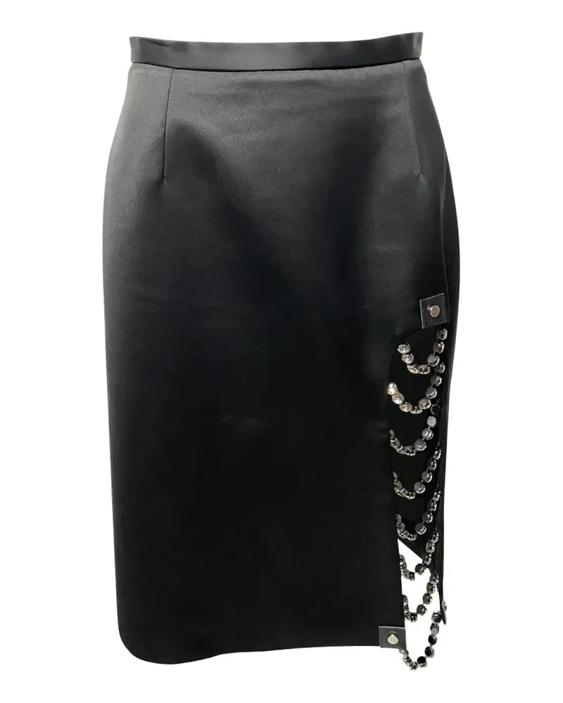 Christopher Kane cutout crystal skirt - Schwarz Schwarz