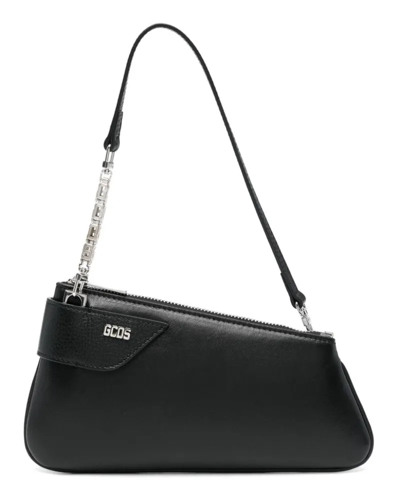 GCDS Comma Notte Schultertasche - Schwarz Schwarz