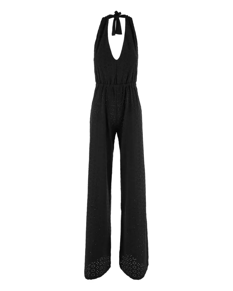 FISICO-Cristina Ferrari Klassischer Jumpsuit - Schwarz Schwarz