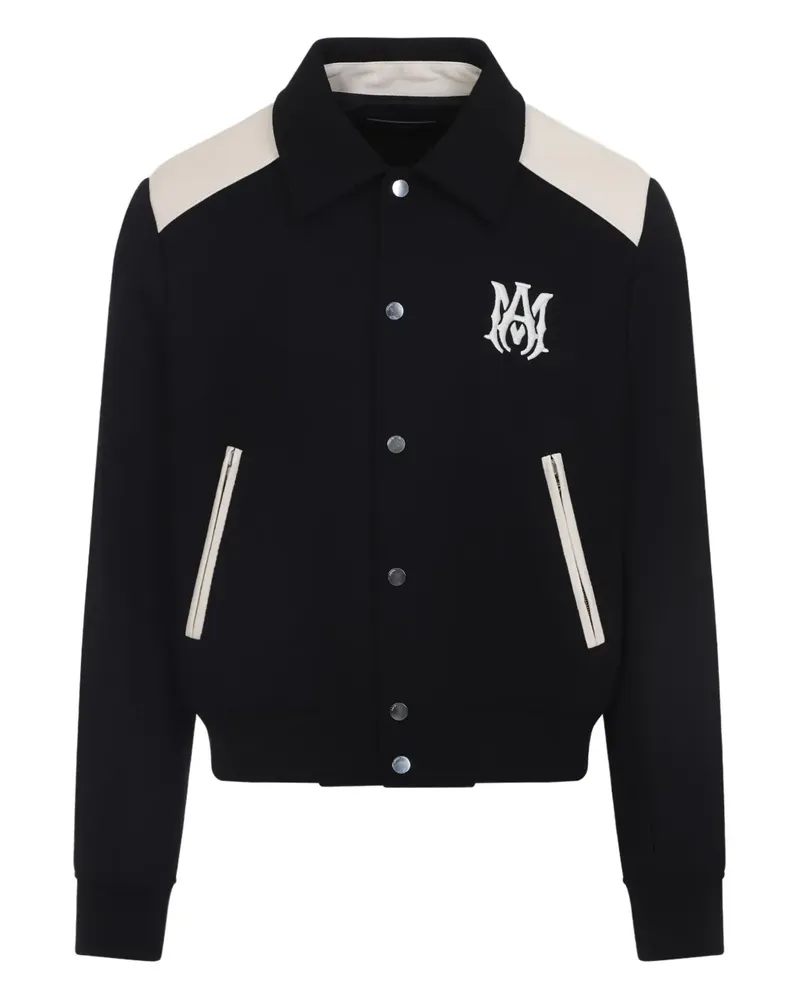 Amiri Collegejacke mit Logo-Stickerei - Schwarz Schwarz
