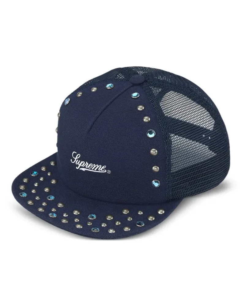 Supreme Being x B.B. Simon studded cap - Blau Blau