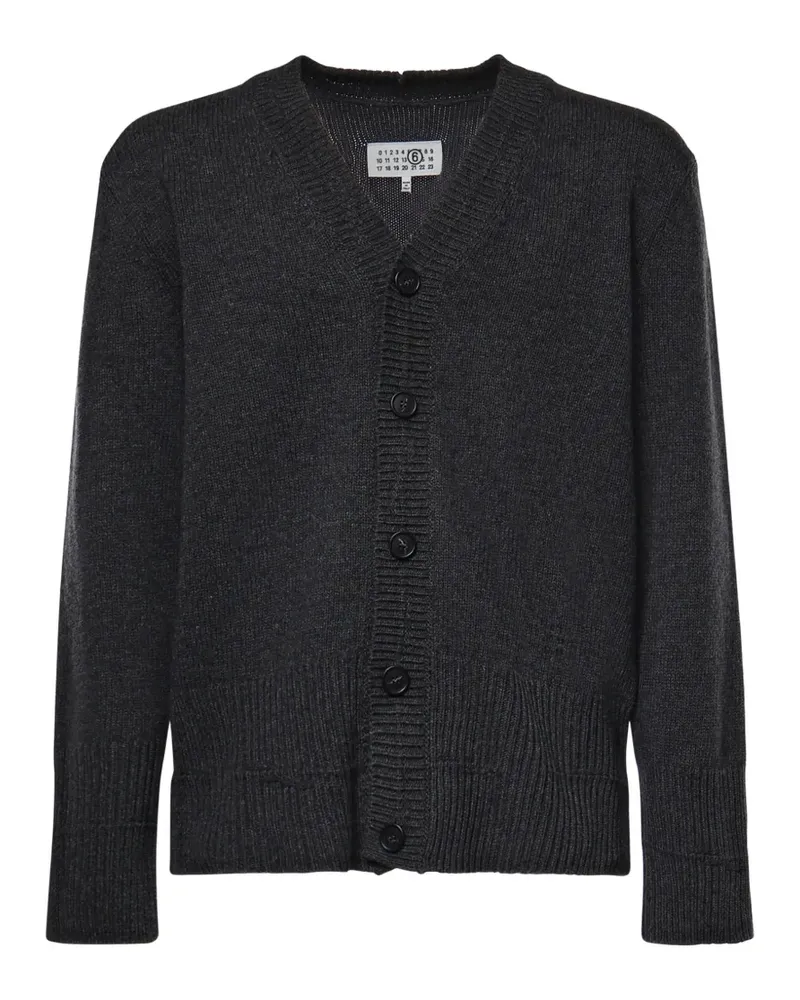 Maison Margiela Cardigan mit V-Ausschnitt - Grau Grau