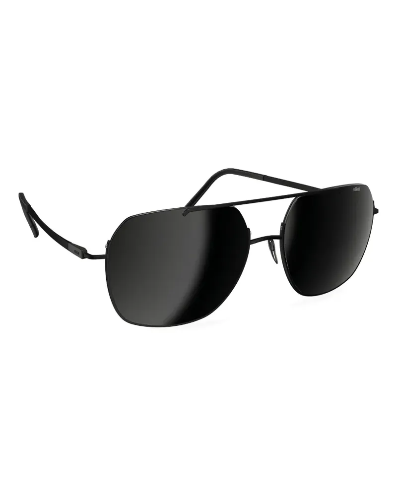 Silhouette Dynamic Dawn geometric-frame sunglasses - Schwarz Schwarz