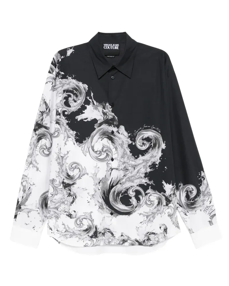Versace Jeans Barocco-print shirt - Schwarz Schwarz