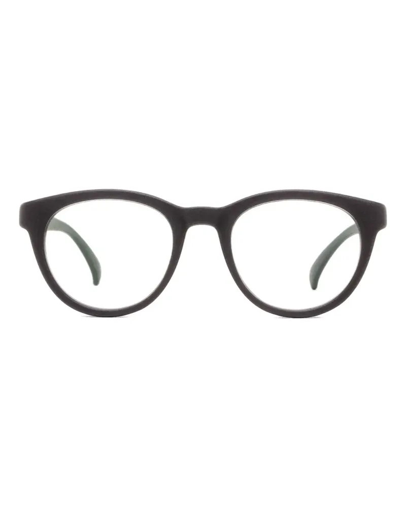 Mykita Tuff round-frame glasses - Schwarz Schwarz