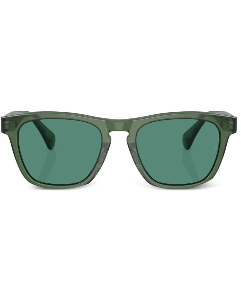 Oliver Peoples R-3 Sonnenbrille im Wayfarer-Design - Grün Grün