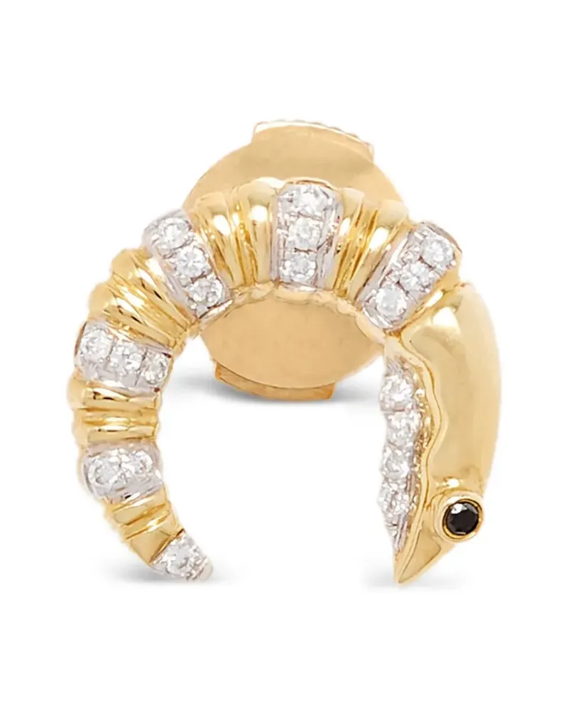 Yvonne Léon Crayfish Ohrringe mit Diamanten - Gold Gold