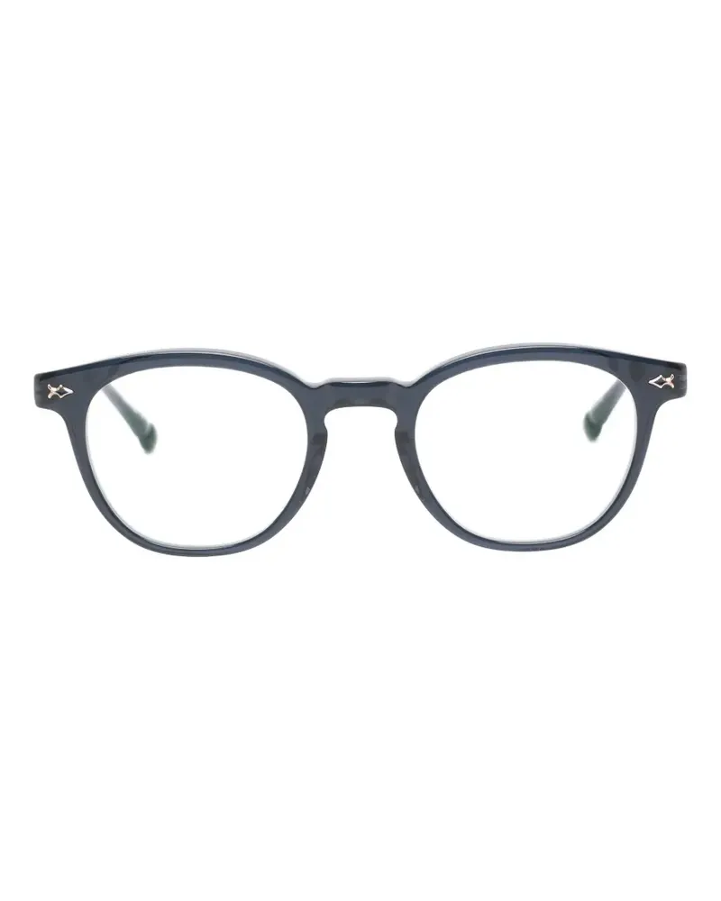 MATSUDA Brille mit rundem Gestell - Blau Blau
