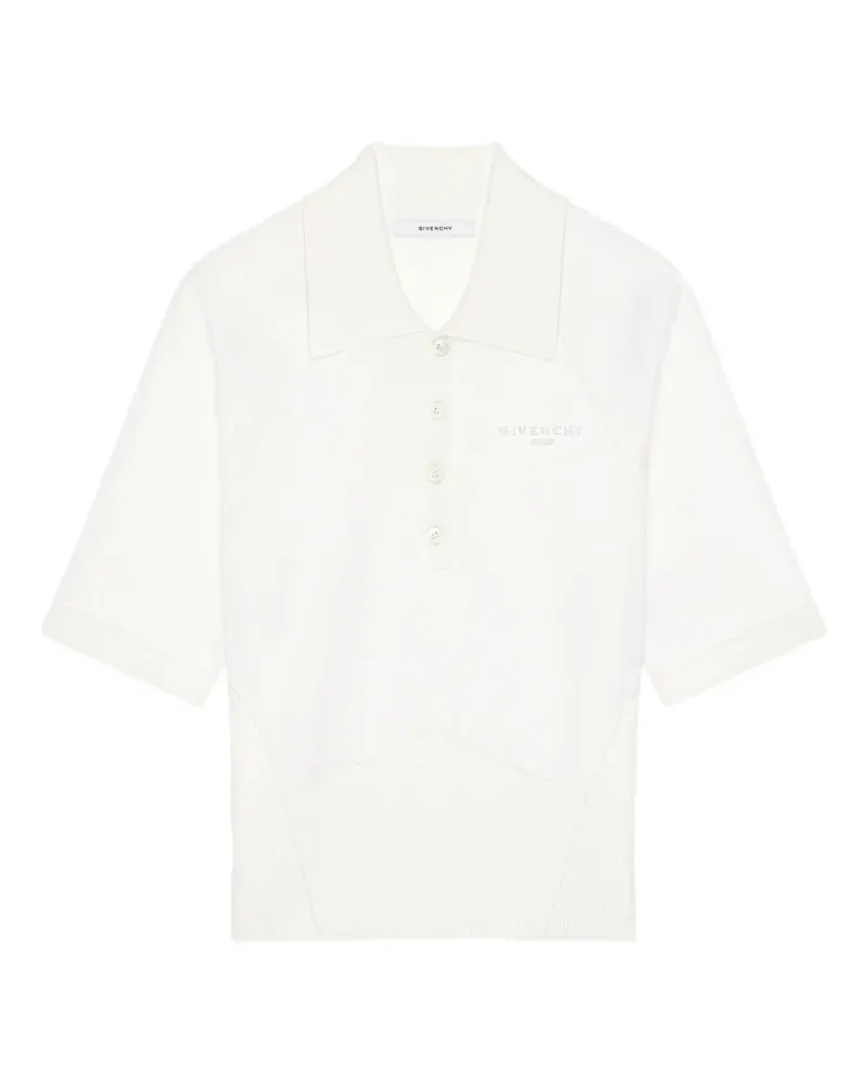 Givenchy Poloshirt aus Baumwolle und Seide - Weiß Weiß