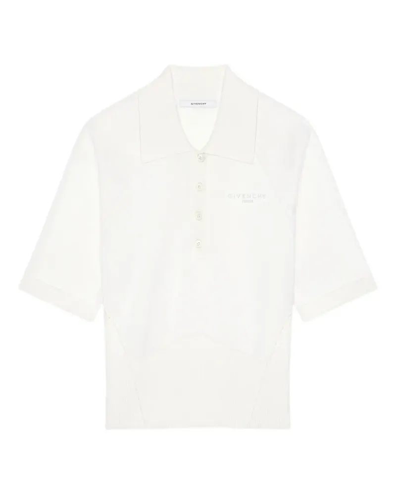 Givenchy Poloshirt aus Baumwolle und Seide - Weiß Weiß