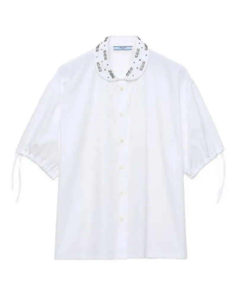 Prada poplin shirt - Weiß Weiß