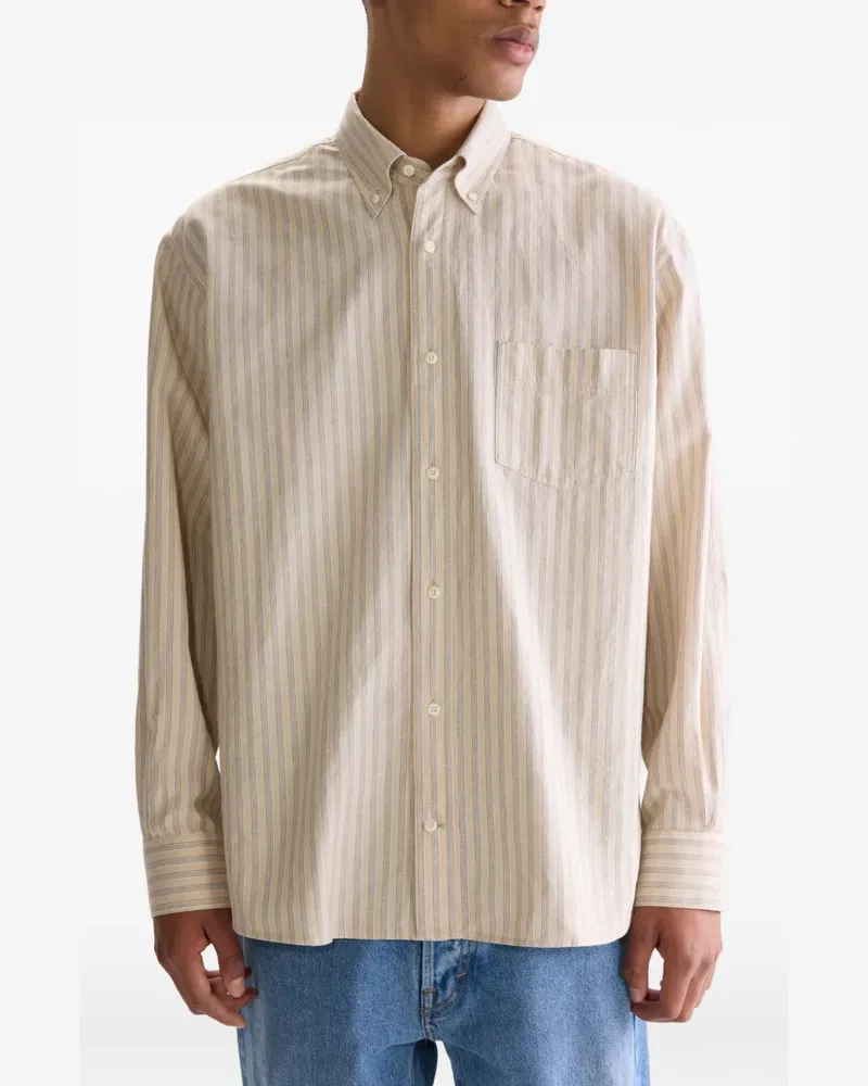 Bellerose striped pocket shirt - Nude Nude