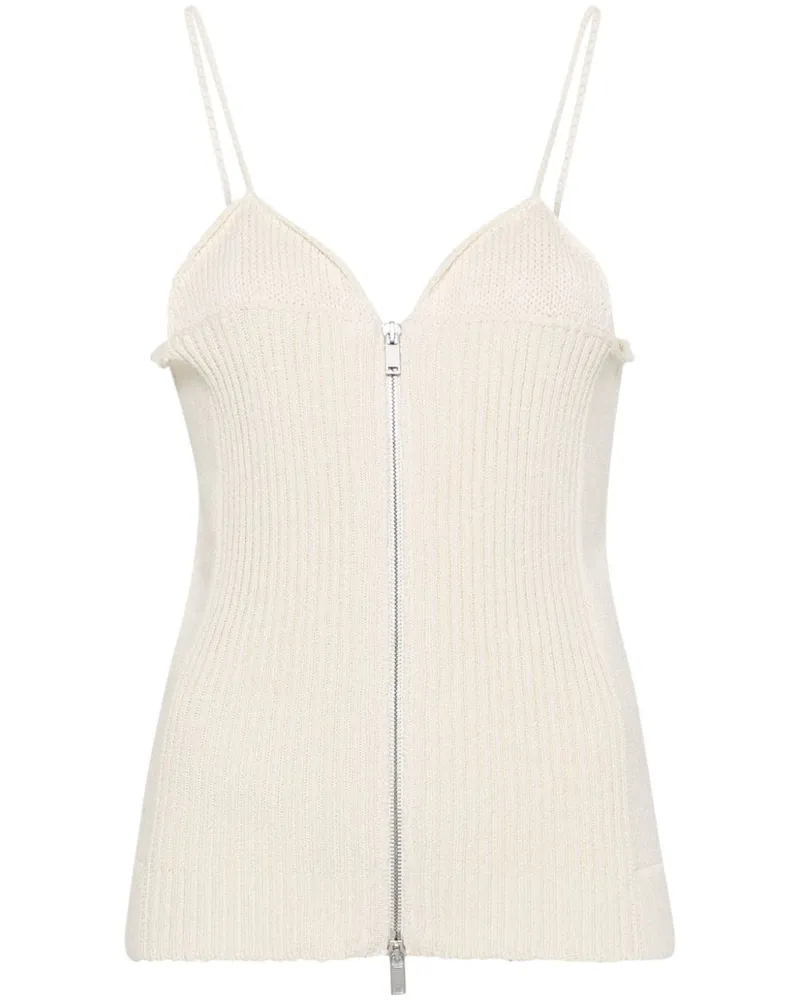 Jil Sander Oberteil mit V-Ausschnitt - Nude Nude
