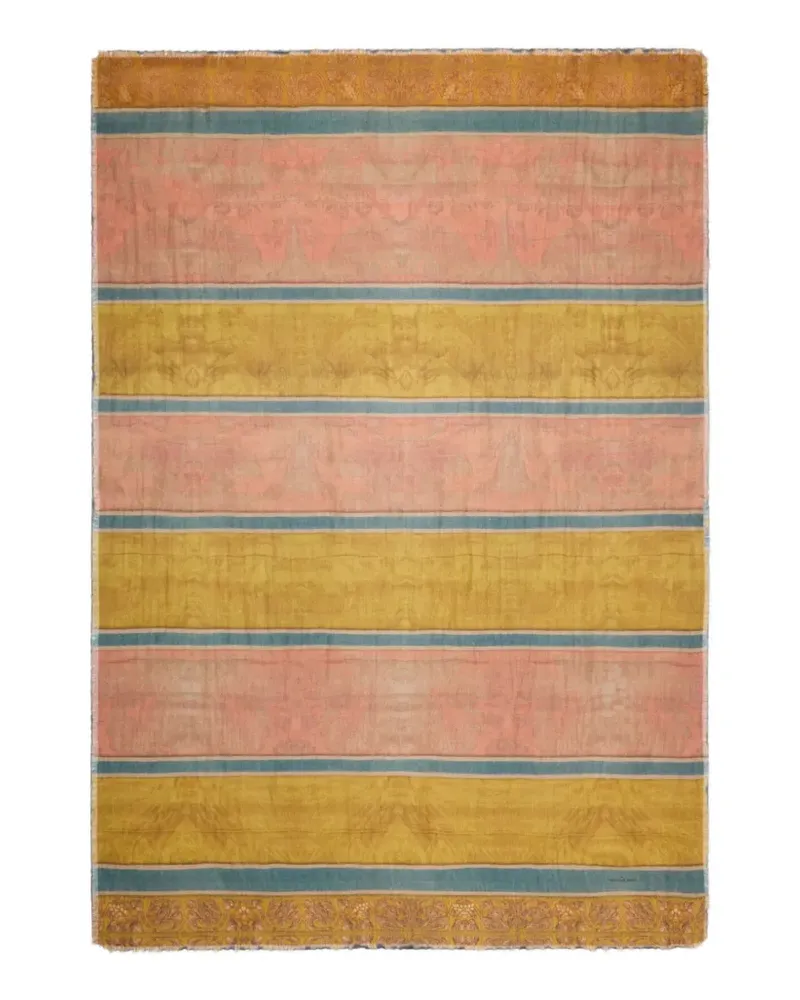 Pierre-Louis Mascia Euclidex striped cashmere scarf - Gelb Gelb