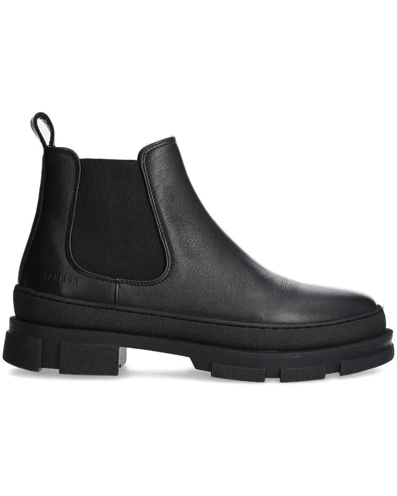 Copenhagen Chelsea-Boots mit elastischen Einsätzen - Schwarz Schwarz