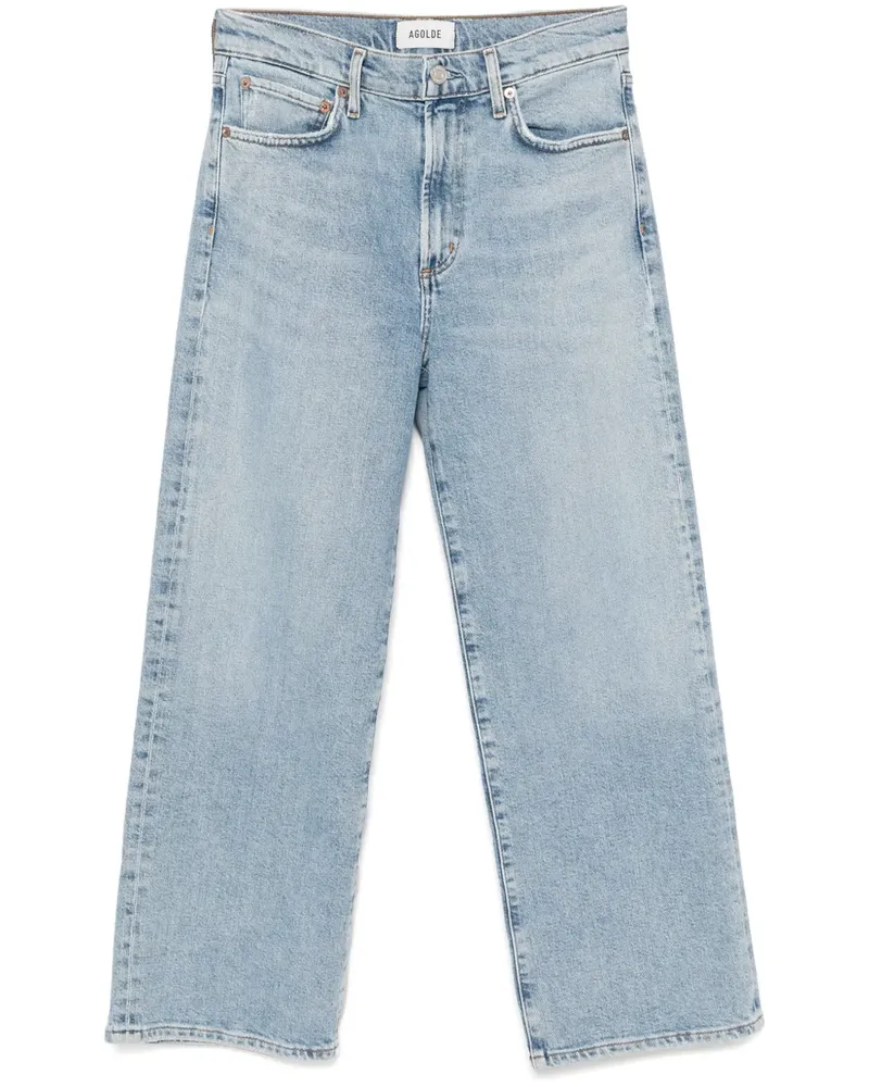 AGOLDE Harper Cropped-Jeans - Blau Blau