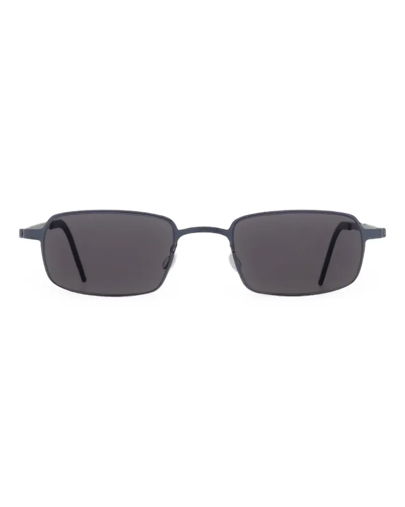 Lindberg Sonnenbrille mit eckigem Gestell - Schwarz Schwarz
