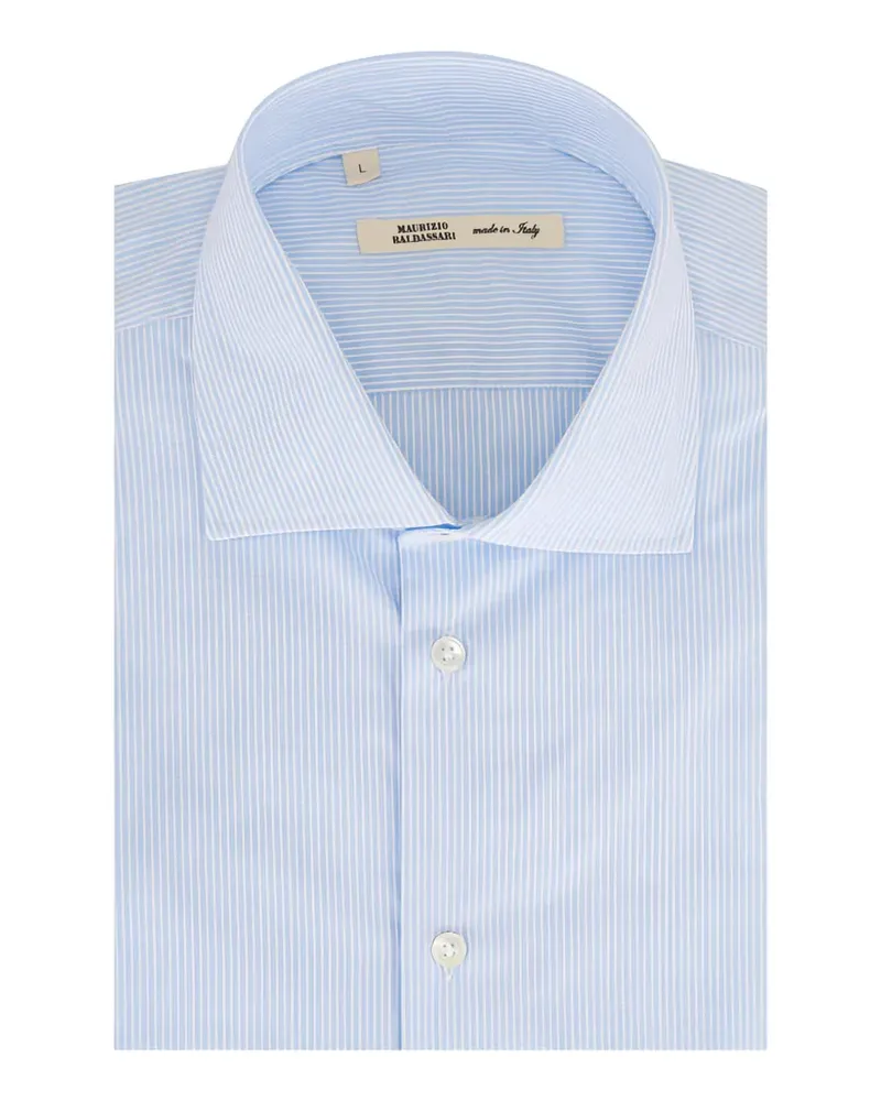 Maurizio Baldassari long-sleeve striped shirt - Blau Blau