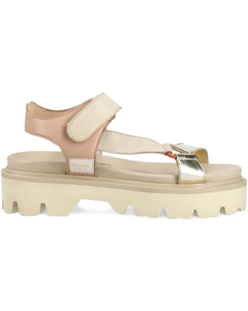 Blauer Elsie Plateau-Sandalen 55mm - Nude Nude