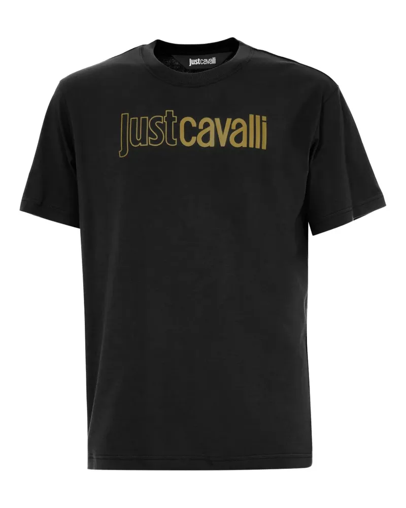 Just Cavalli T-Shirt mit Logo-Print - Schwarz Schwarz