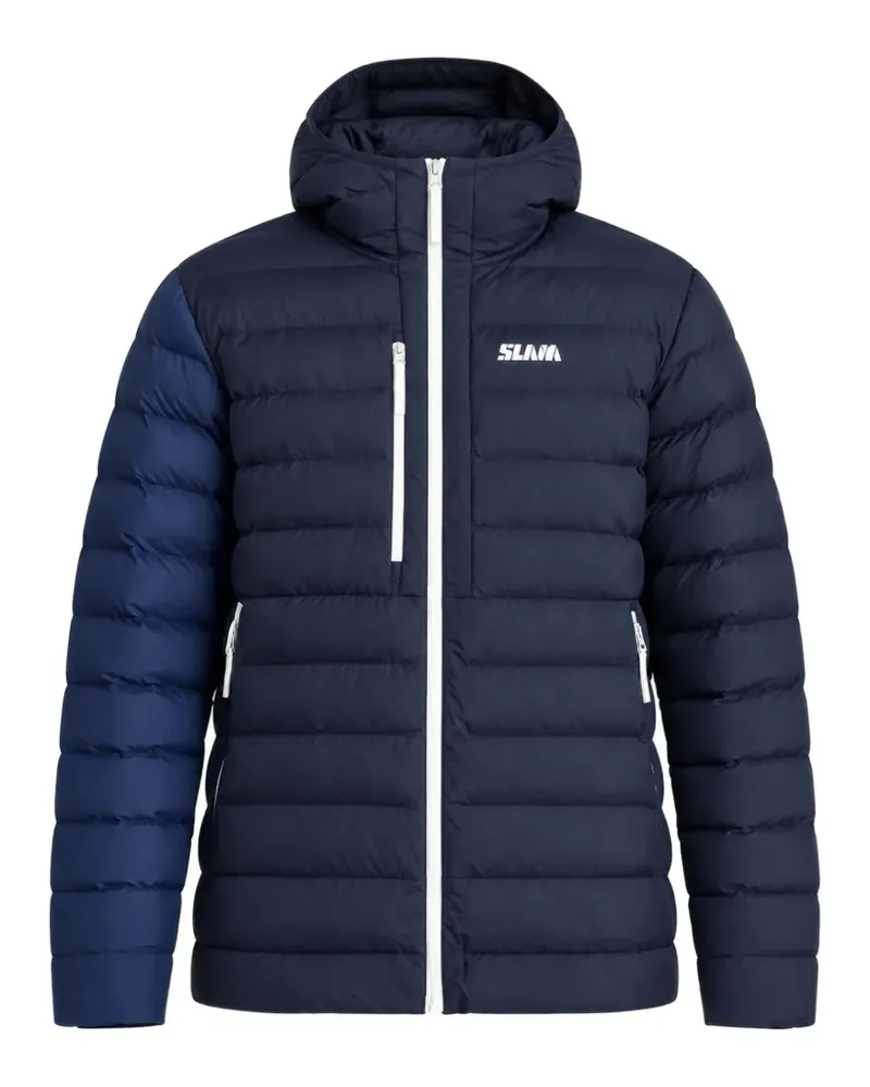 Slam Altura Puffer logo-print quilted jacket - Blau Blau