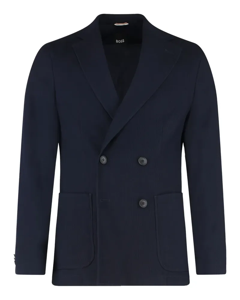 HUGO BOSS Doppelreihiges Sakko - Blau Blau