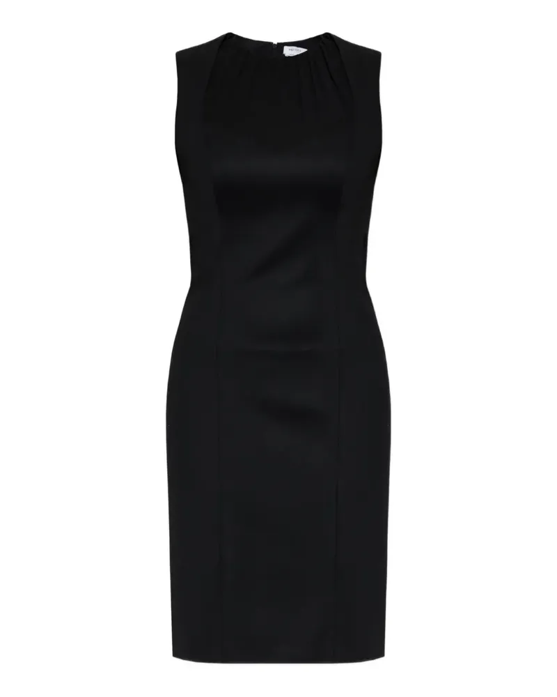Alexander McQueen ruched sleeveless mini dress - Schwarz Schwarz