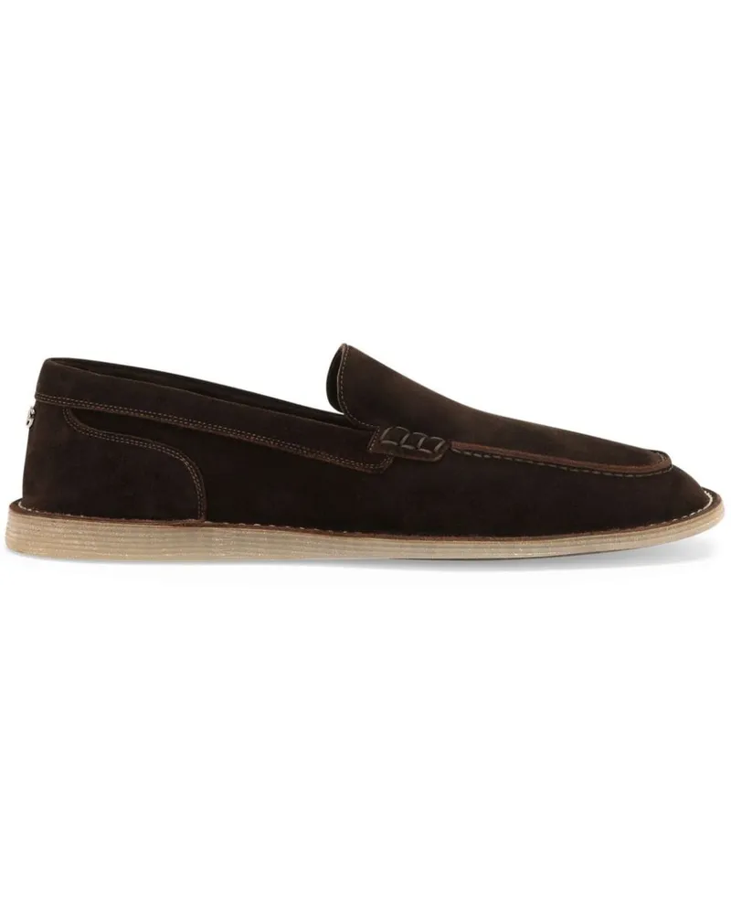 Dolce & Gabbana Loafer aus Wildleder - Braun Braun