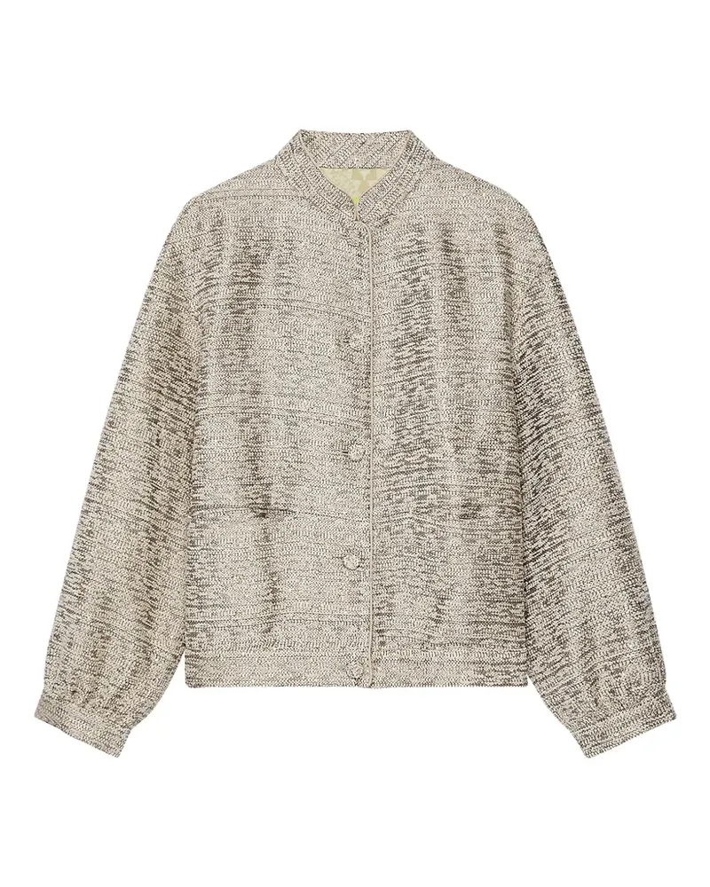 Shanghai Tang Bomberjacke mit Pailletten - Grau Grau