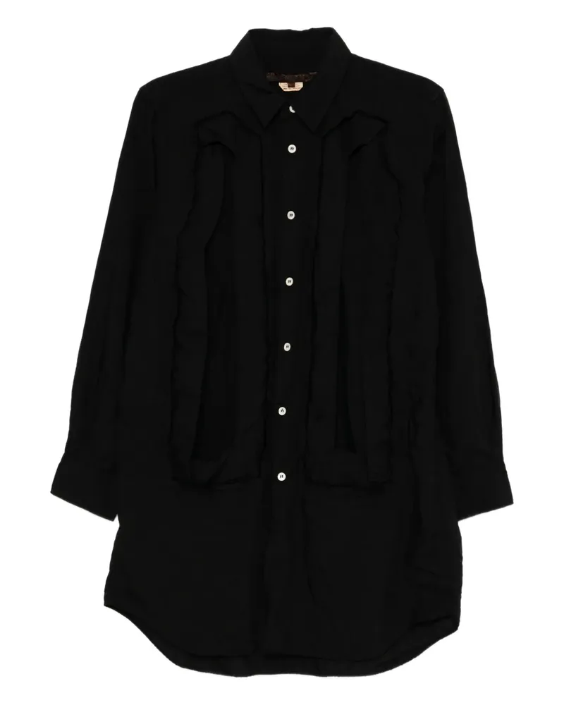 Comme des Garçons Blusen mit Cut-Out - Schwarz Schwarz