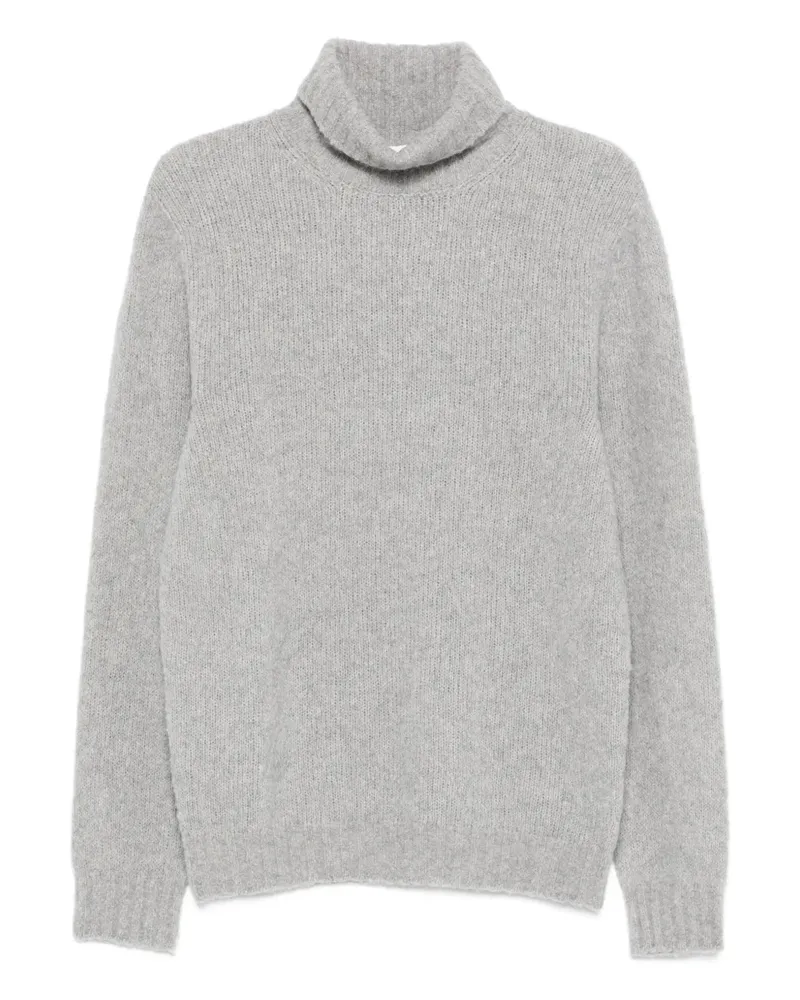 Scaglione Gerippter Rollkragenpullover - Grau Grau