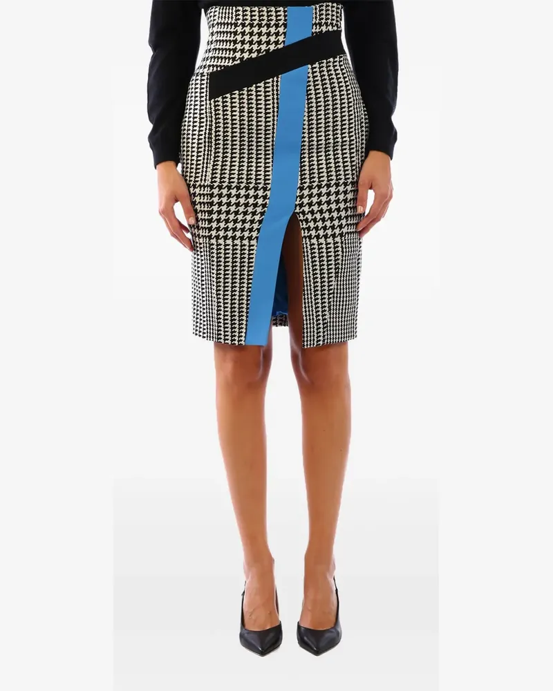 Emanuel Ungaro Bleistiftrock mit Hahnentritt-Print - Schwarz Schwarz