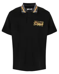 Just Cavalli Poloshirt mit Logo-Print Schwarz