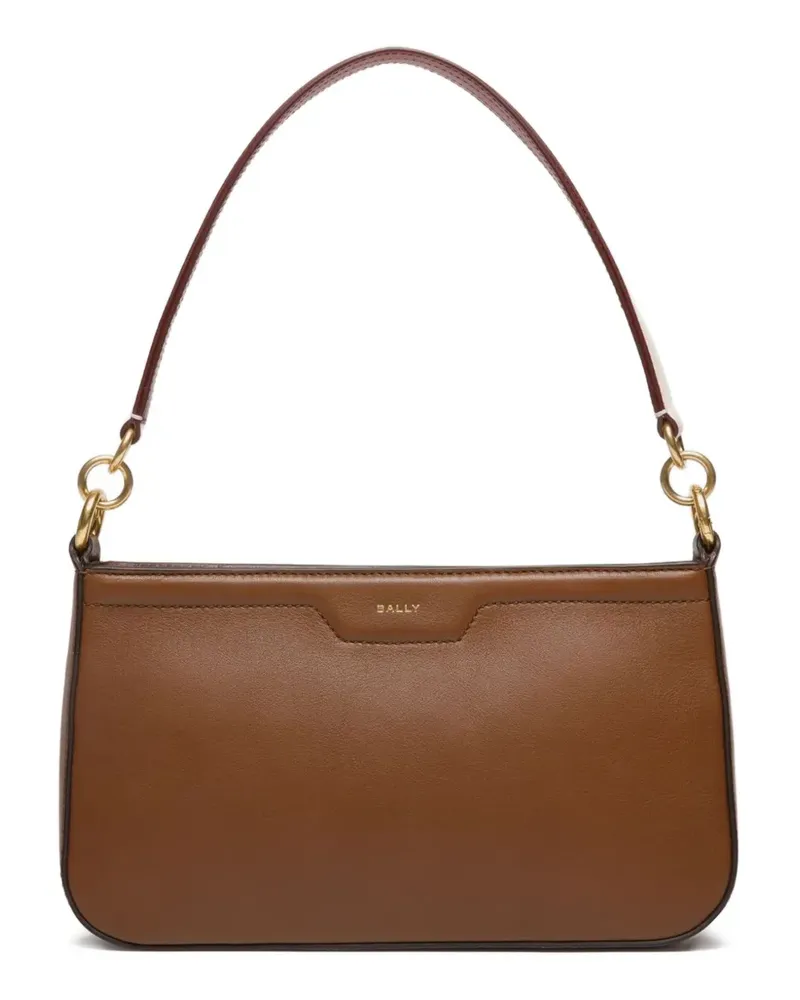 Bally Mini-Schultertasche aus Leder - Braun Braun