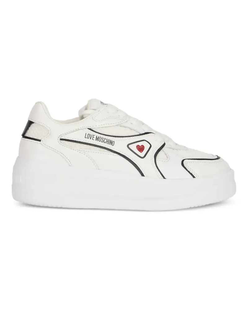 Moschino Sneakers mit Herz-Motiv - Weiß Weiß