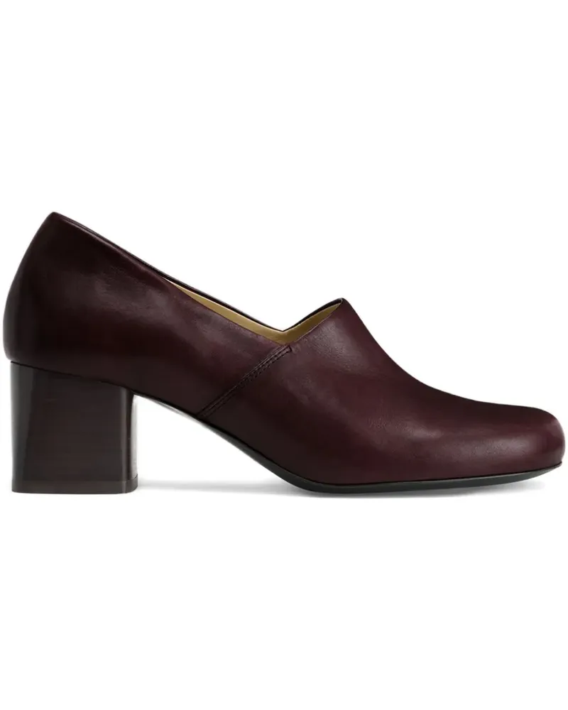 Christophe Lemaire Anatomic Pumps mit Blockabsatz 55mm - Braun Braun