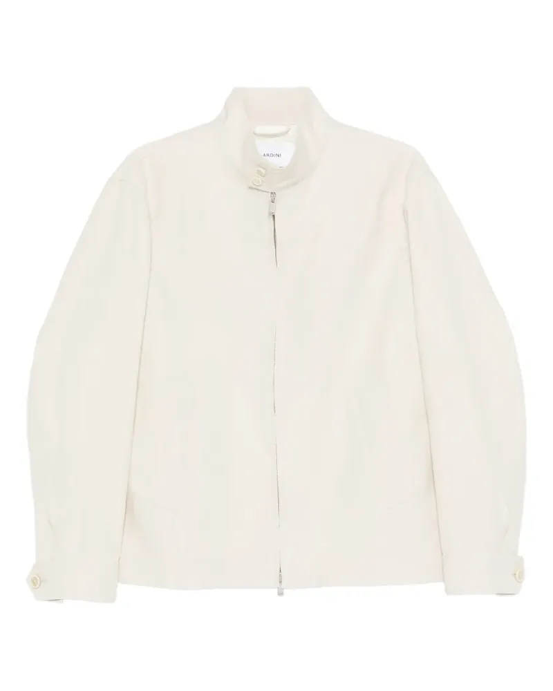 LARDINI Jacke aus Leinen mit Reißverschluss - Nude Nude