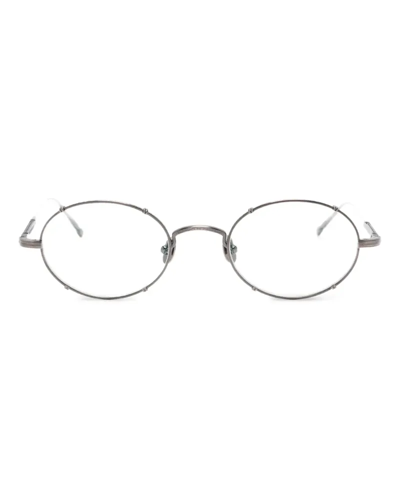MATSUDA Brille mit ovalem Gestell - Grau Grau