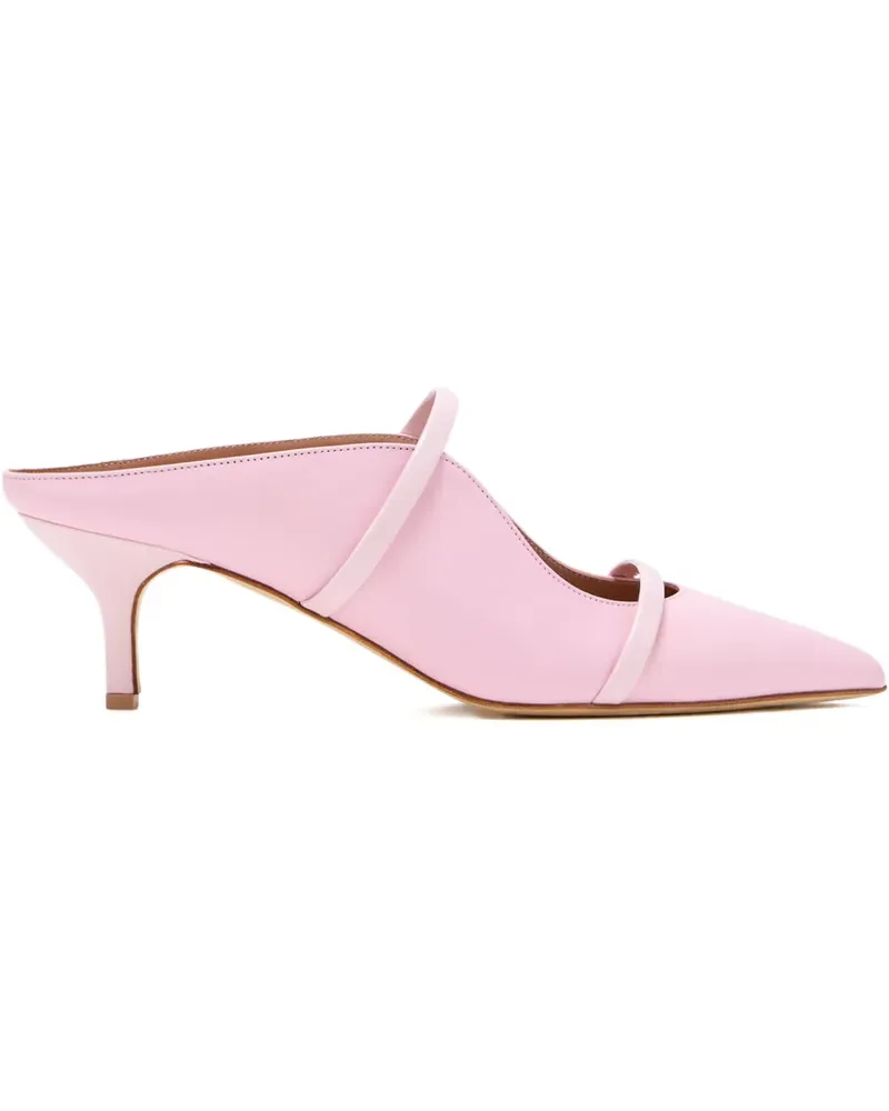 Malone Souliers 45mm Maureen leather double-strap mules - Rosa Rosa