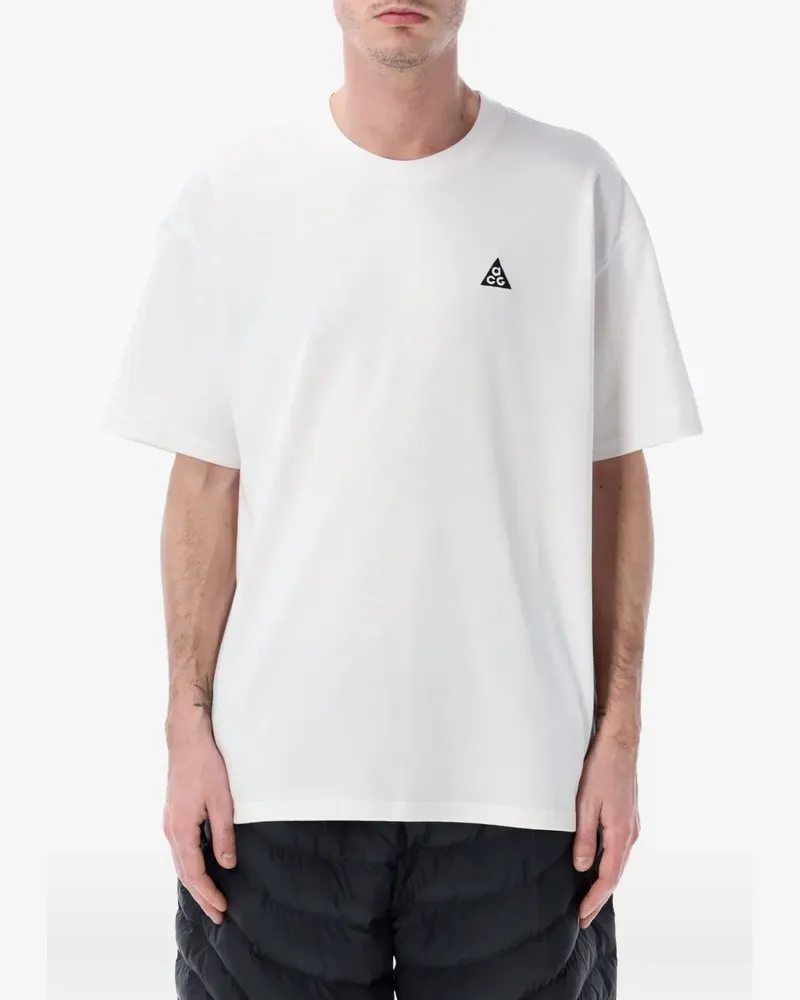 Nike ACG T-Shirt mit Logo-Print - Weiß Weiß